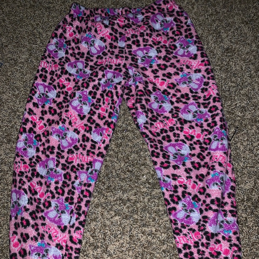 Pink cheetah print fox pjs